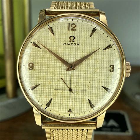 vintage omega watch gold